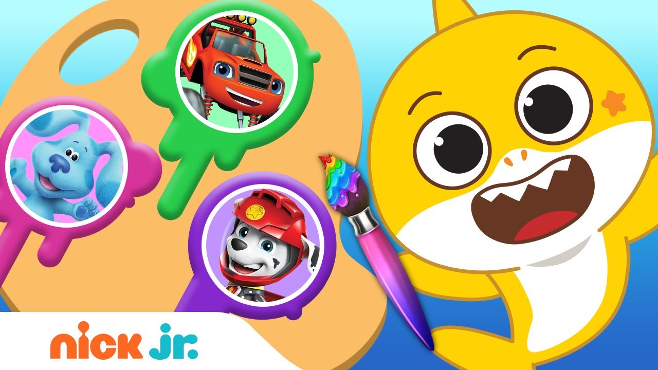 Guess the Missing Colors w/ PAW Moto Pups, Baby Shark & More! 🌈 | Color ...