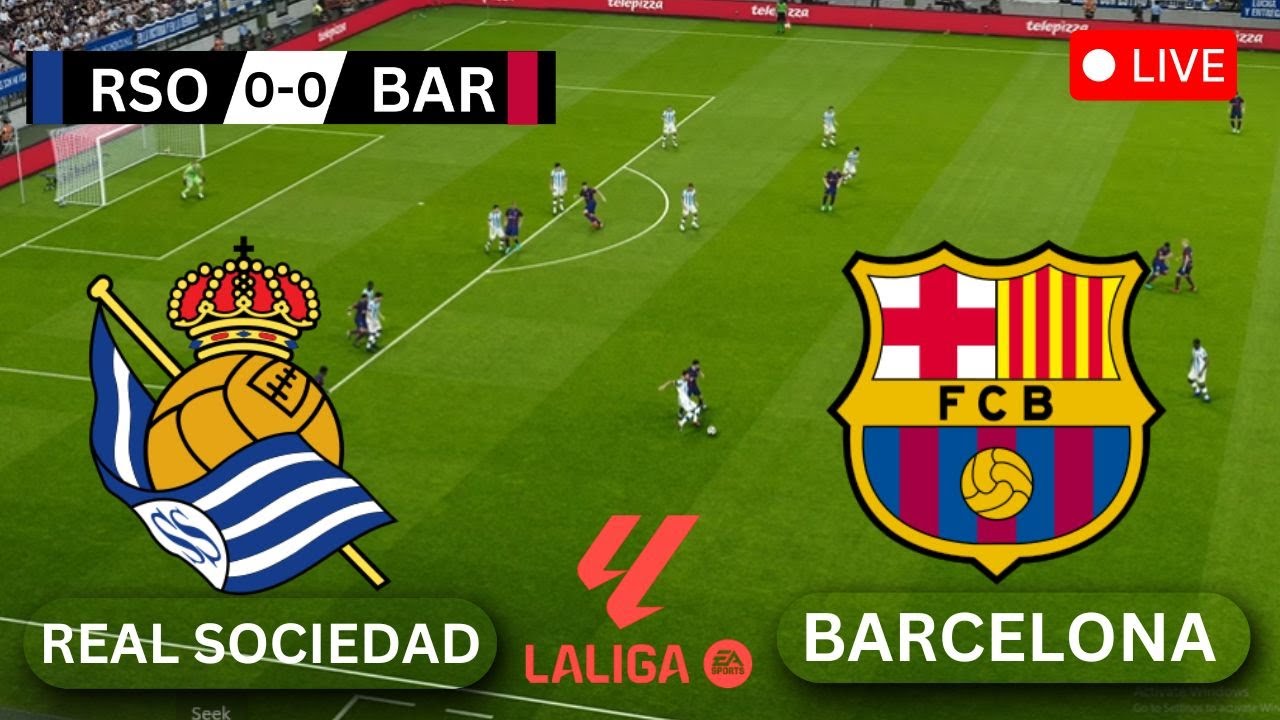 🔴 LIVE: Barcelona vs Real Sociedad | La Liga 2026 | eFootball PES 2021 Full Match