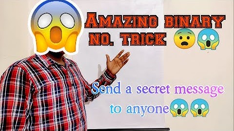 Write Secret message by Binary Number || Binary Basics || Tech DCode || #binary #number #techdcode