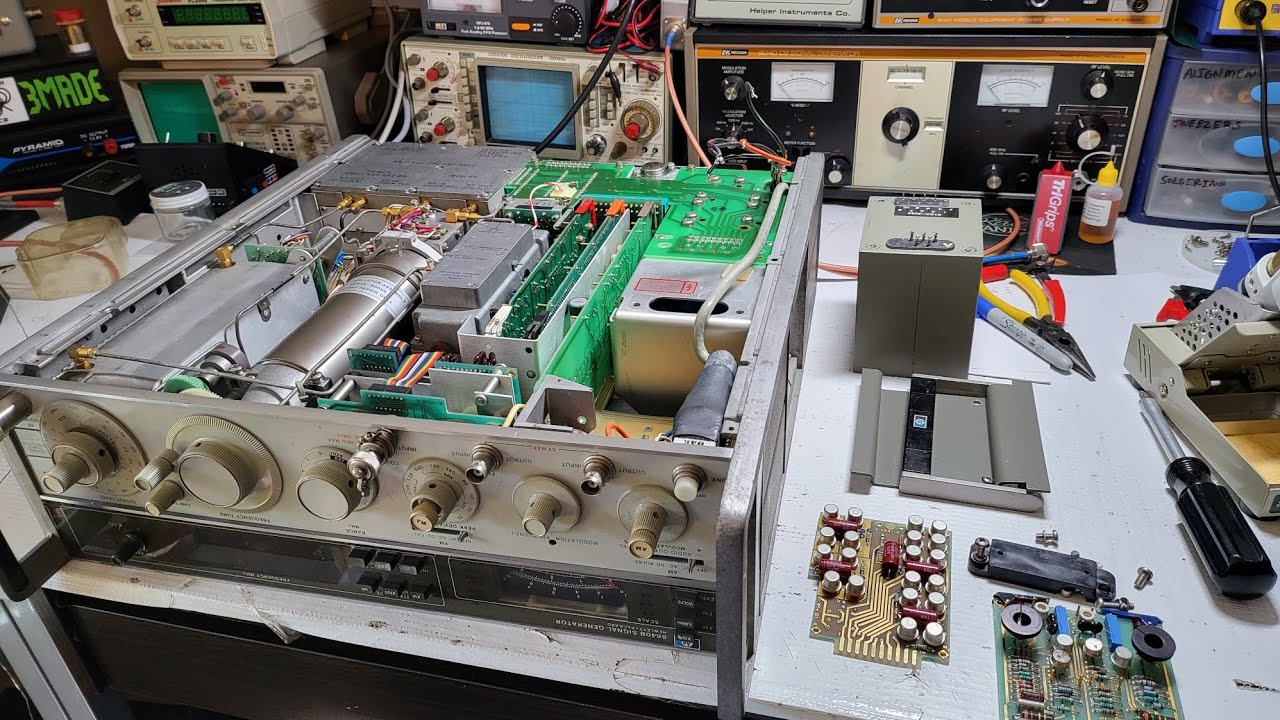 Fixing the HP 8640B signal generator no +20 volts at the regulator