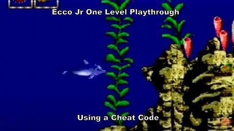 Ecco Jr One Level Playthrough using a MegaDrive Cheat Code :D #Megadrive #Sega #MD #CheatCodes #Sub