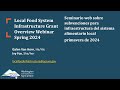 Primavera de 2024: Seminario sobre descripción de las subvenciones para el sistema alimentario local