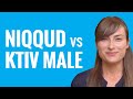 Niqqud vs Ktiv Male | Ask a Hebrew Teacher