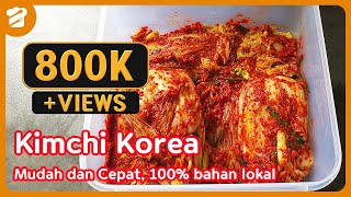 Cara membuat Kimchi Korea Mudah dan Cepat, 100% bahan lokal