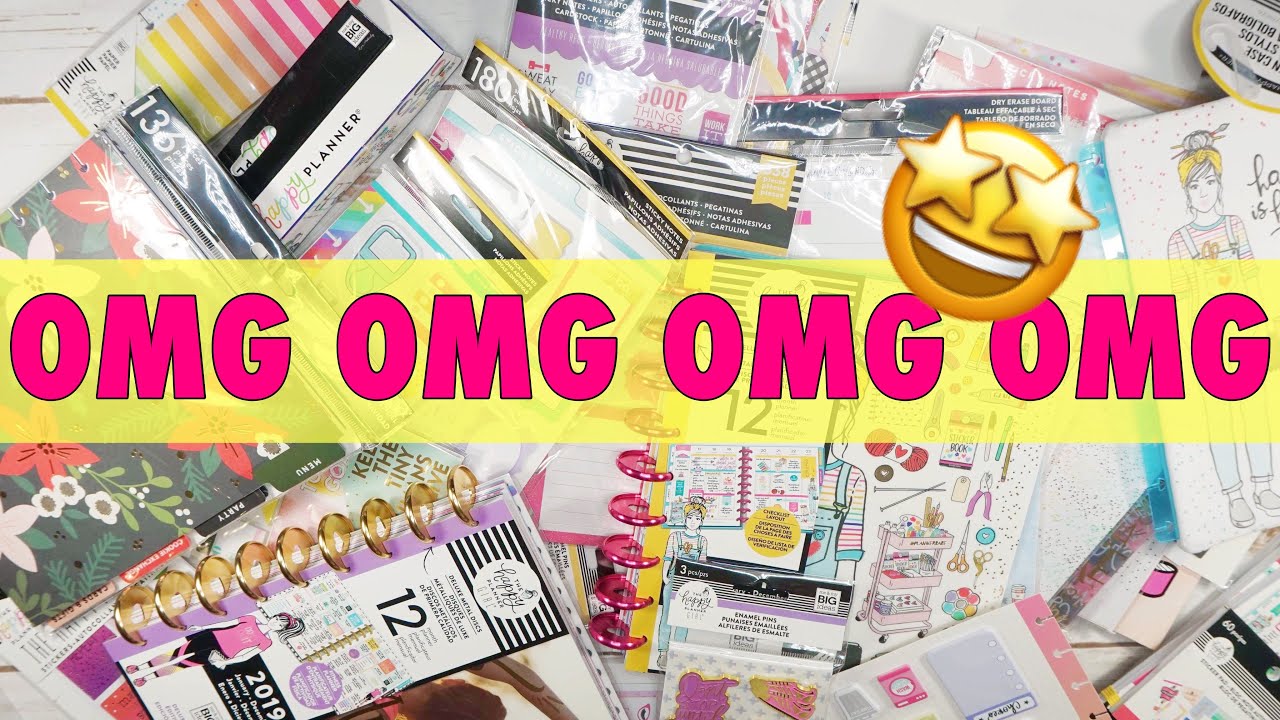 BIGGEST HAPPY PLANNER HAUL EVER | NEW MAMBI RELEASE + FALL 2018 HAPPY PLANNER GIRL
