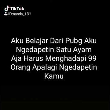 Pubg kata kata cinta😍