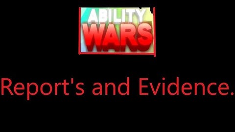 Ability Wars. Exploiter Report. User: bebra123442k