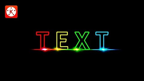 How to make a LIGHT TEXT in Kinemaster | Kinemaster Tutorials | Tech Share Tamil