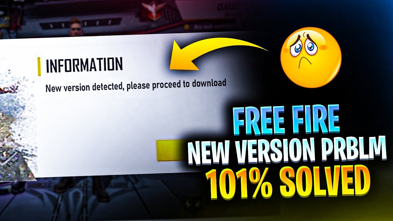 101% Solve New version detected problem in free fire max | Free fire max new version detected solve