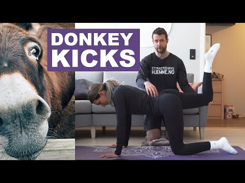 Hvordan gjøre rumpeøvelsen DONKEY KICKS riktig?