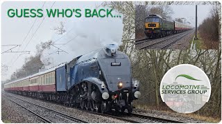 A Trip out to see the return of Sir Nigel Gresley 2/3/24 Left me with a damp feeling!!!!!!