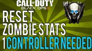 Black Ops 2:Reset Zombie Stats (1 Controller Needed) [EASY]