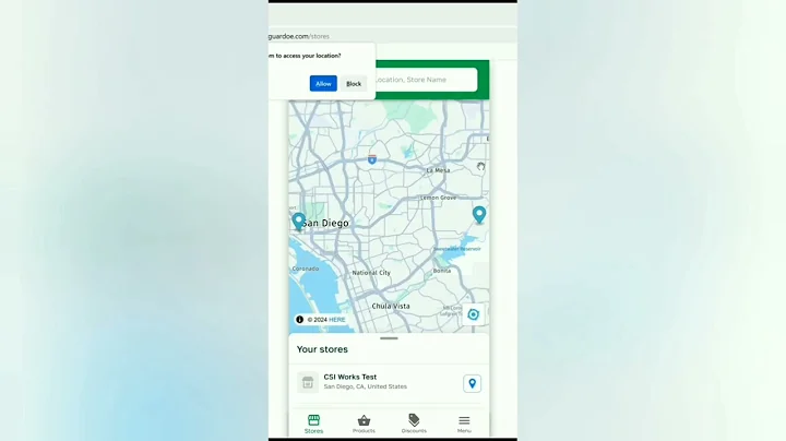 Location enabled loyalty app for convenience  store