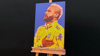 Painting Neymar In Pop Art