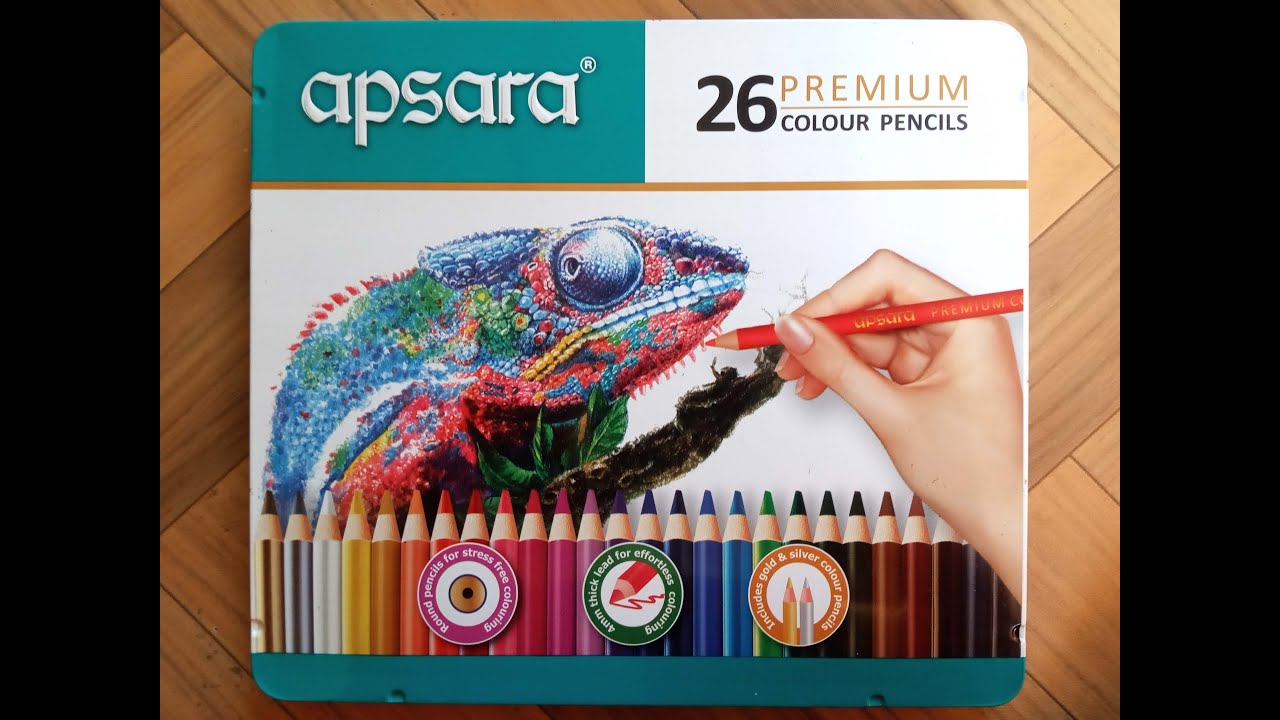 APSARA PREMIUM COLOR PENCIL UNBOXING AND REVIEW YouTube
