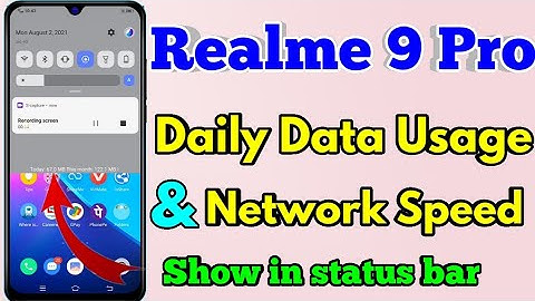 How To Show Daily Data Usage In Realme 9 Pro | Realme 9 Pro Show Daily Data Usage