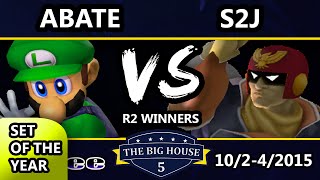 The Big House 5 - Abate (Luigi) Vs. S2J (Captain Falcon, Falco) - Winners Round 2 - SSBM