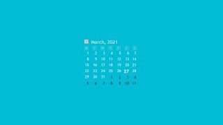 Simple Calendar Rainmeter Calendar Skin | Rainmeterbase - Youtube