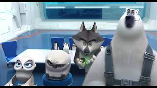 Timon And Pumbaa Interrupt 4 Penguins Of Madagascar