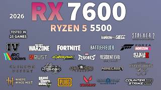 RX 7600 + Ryzen 5 5500 : Goated Budget 1080p Build - RX 7600 Gaming