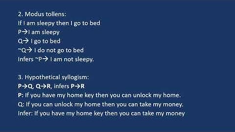 Rules of Inference | AI | logic in AI #RulesOfInference#LogicInAI