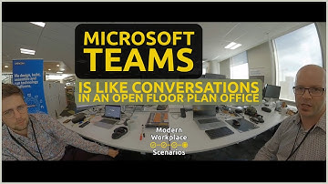 Microsoft Teams is like conversations in an open floor plan office