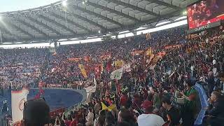 Roma- Juventus entrata in campo dei giocatori