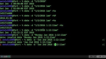 Linux Shell BASH Date Command Part 2