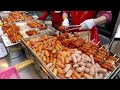 Best Korea Street Food in Seoul. Sausages, Squids, Lobsters, Scollops and more in Myeongdong