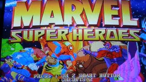 Capcom Marvel Super Heroes CPS 2 Game Board