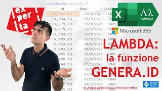 EXCEL 365 – TRUCCHI E SEGRETI: 🏷️ LAMBDA oltre ogni limite: la funzione GENERA.ID