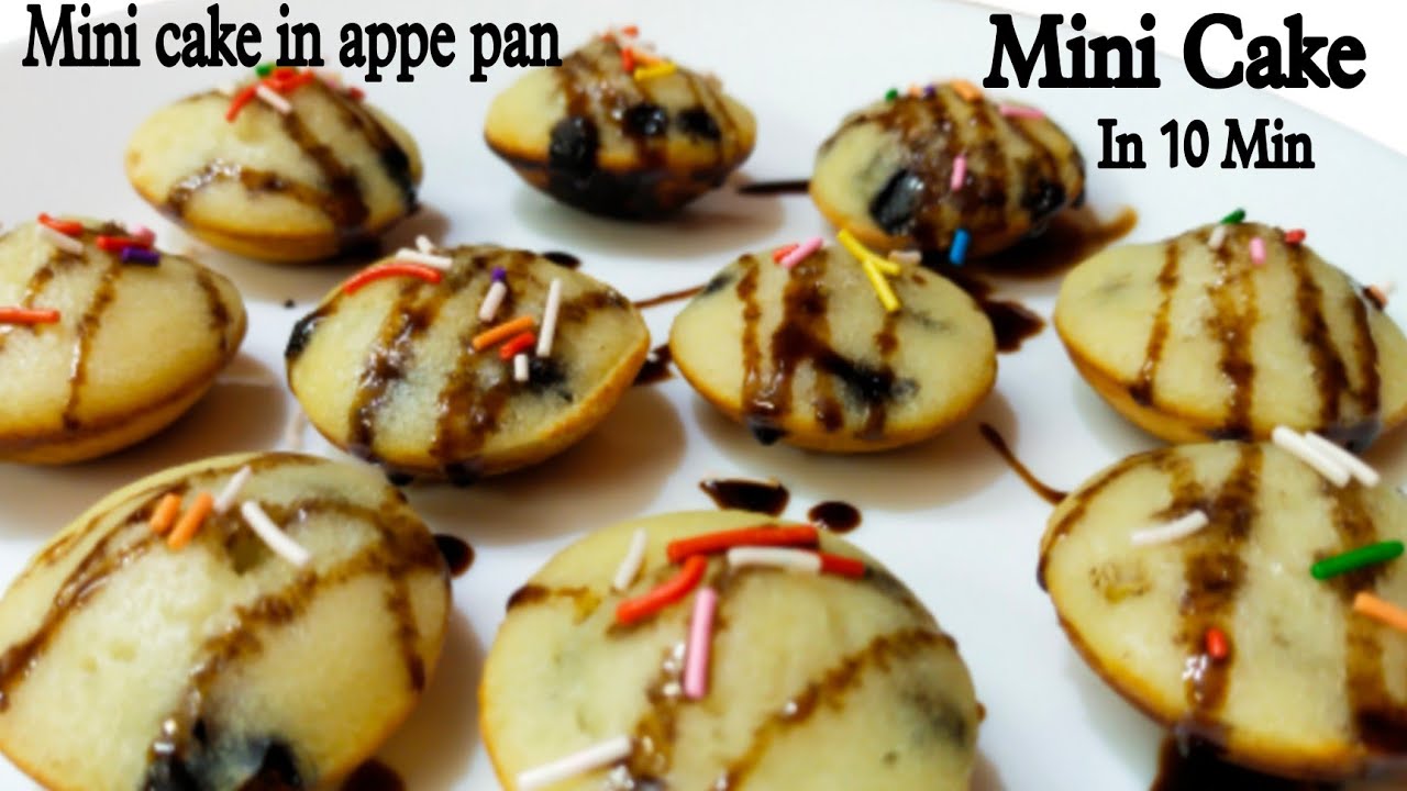 Soft Eggless Cake In Appe Pan Mini Cake Recipe Mini Cake In Appam