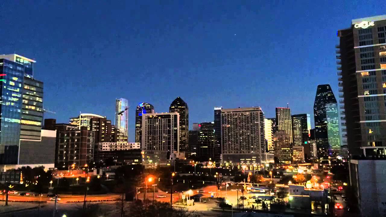 Dallas Texas Skyline Time Lapse Video YouTube