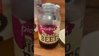 Easy pickled eggs using leftover pickled beet juice! #foodie  #lowcarbdiet