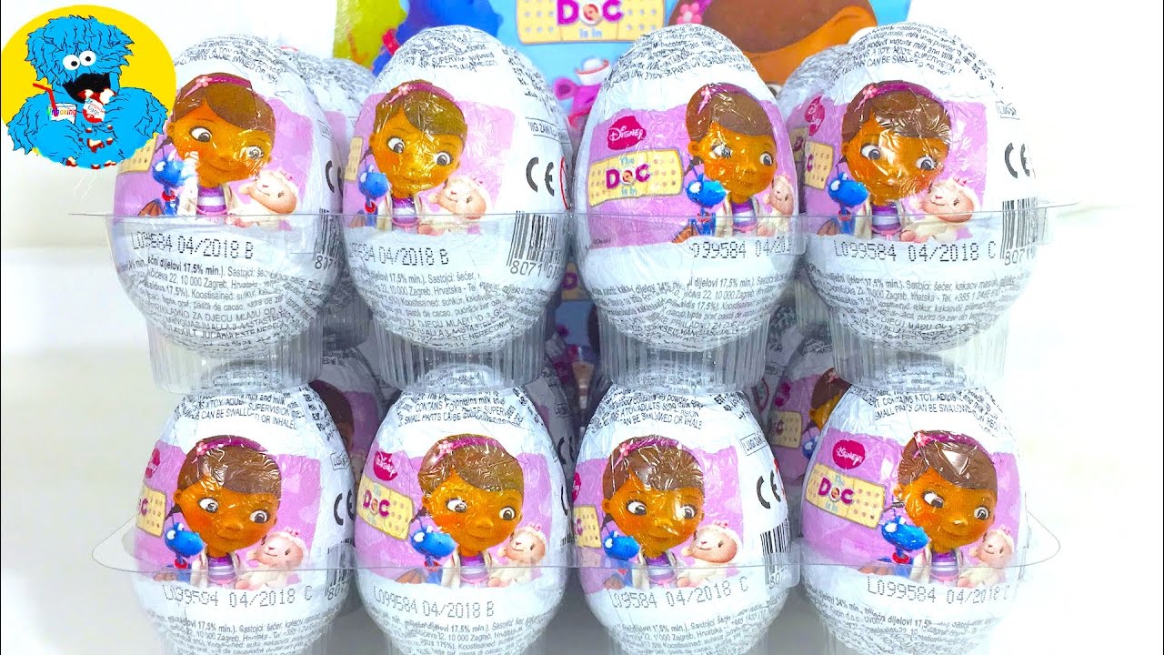 kinder сюрприз на русском языке Киндер Яйца Сюрприз по мультику Доктор Плюшева,Unboxing Surprise Eggs Doc Mcstuffins