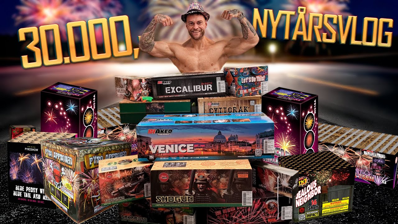 FYRVÆRKERI FOR 30.000 KRONER | Nytårsvlog 2025/2026
