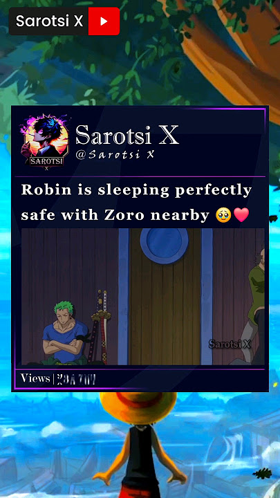 #Robin #Zoro #Onepiece