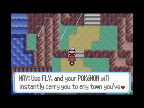 Pokemon Ruby Walkthrough Part 37: More More Route 119 & May & FLY!