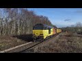 Colas Rail 67023 & 67027 on Test Train - Pontypool - 04/12/20