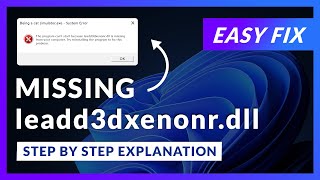 leadd3dxenonr.dll Error Windows 11 | 2x FIX | 2023