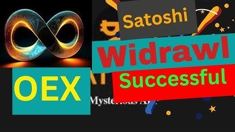 Satoshi OEX link Wallet address Withdrawal | Openex mining coin price today New update
