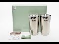 THERMOS vacuum insulation tumbler set of two silver 400ml JMO-GP2 from Japan  59467
