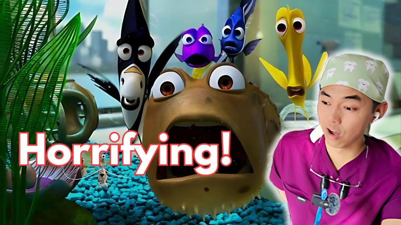 DENTIST reacts to root canal treatment in FINDING NEMO - YouTube