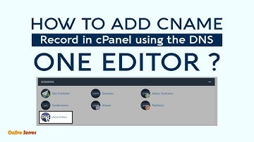 Add CNAME Record in cPanel using the DNS Zone Editor with @OnliveServer