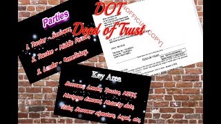 DOT - Deed of Trust Full sample review Document | Title Search | RJ Tharani |