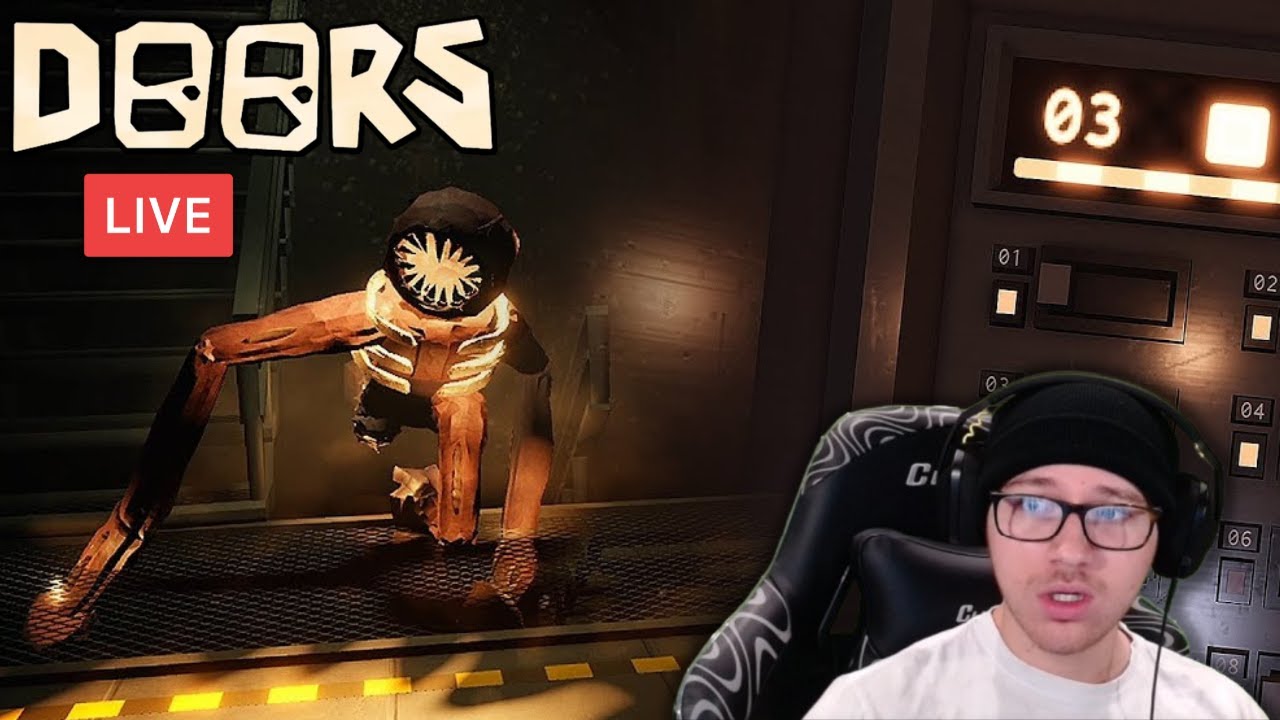 Streaming until I beat Roblox Doors - YouTube