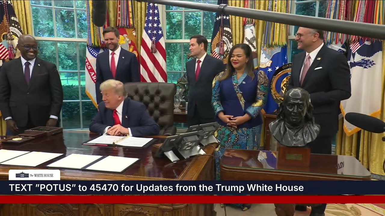 President Trump Participates in a Visit with the Foreign Ministers of the Congo and Rwanda