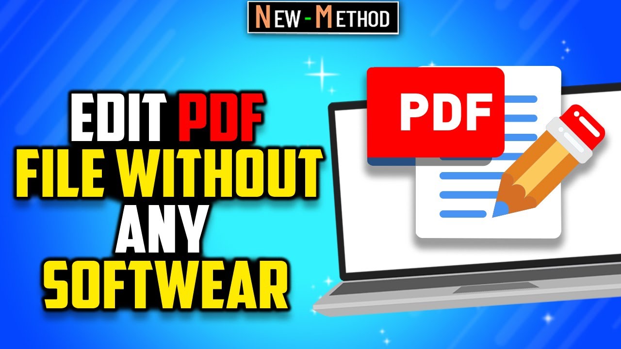 How to Edit PDF File in Laptop FREE | without Any Software - YouTube