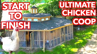 Building a 7 Coop Octagonal Chicken House  Start to Finish
