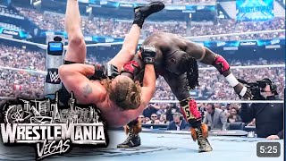 Live Match Brock Lesnar Vs Oba Femi Wrestlemania 42 Full Match Highlights On Netflix Full Match